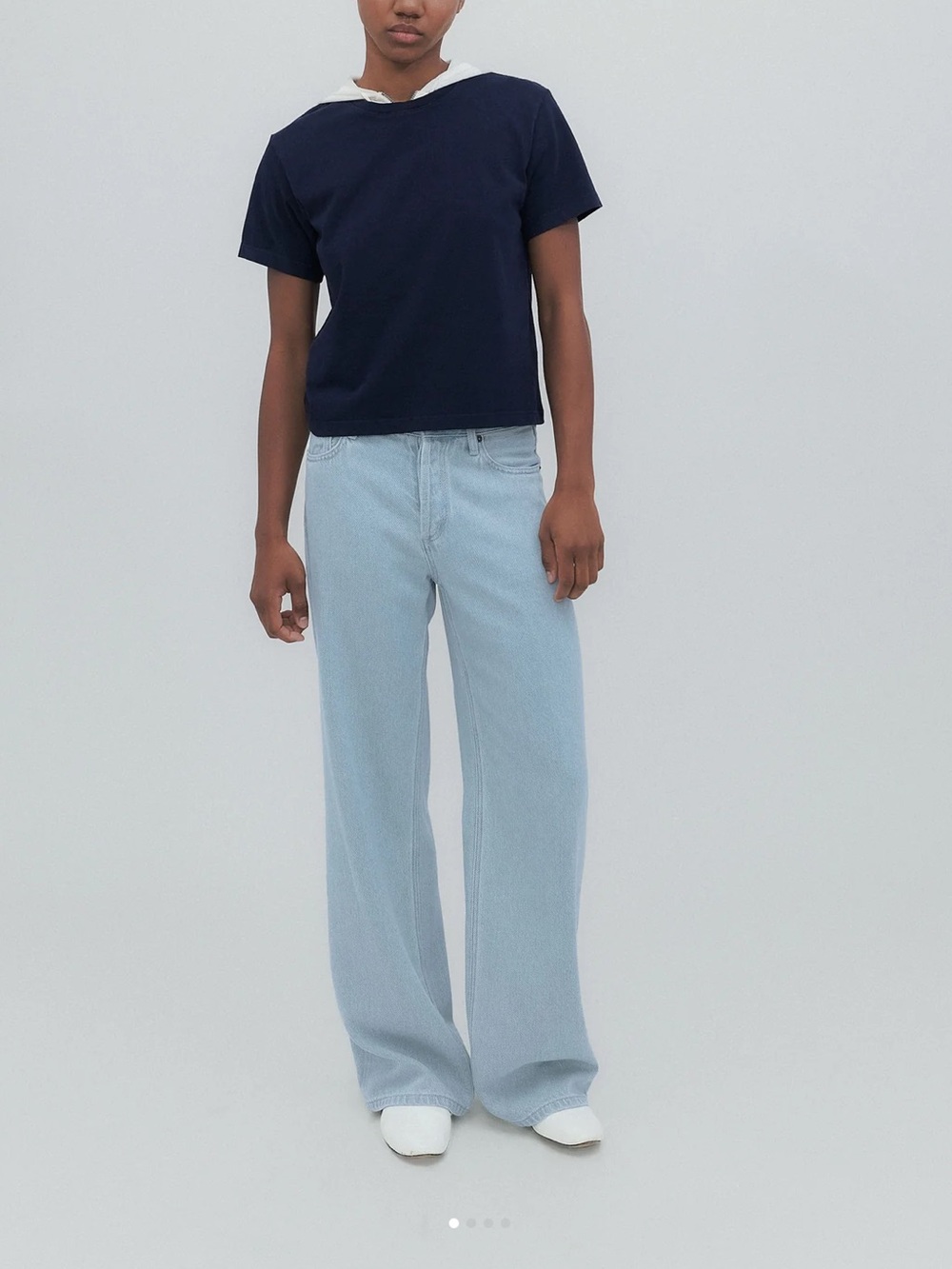 Still Here High-Rise Walker Wide Leg Jeans - Vintage Blue- size 25 - NWOT